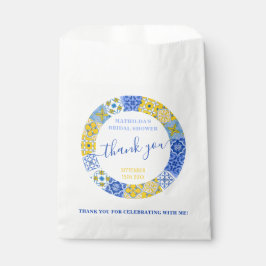 Italiaans blauw Tegel zomer Vrijgezellenfeest dank Bedankzakje