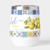 Italiaans Blauw Tegels Citroen Zomer Vrijgezellenf (Achterkant)