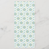 Italiaans blauw Tegels Elegant menu (Achterkant)