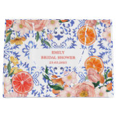 Italiaans blauw tegels mediterraan Vrijgezellenfee Groot Cadeauzakje (Voorkant)