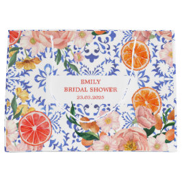 Italiaans blauw tegels mediterraan Vrijgezellenfee Groot Cadeauzakje