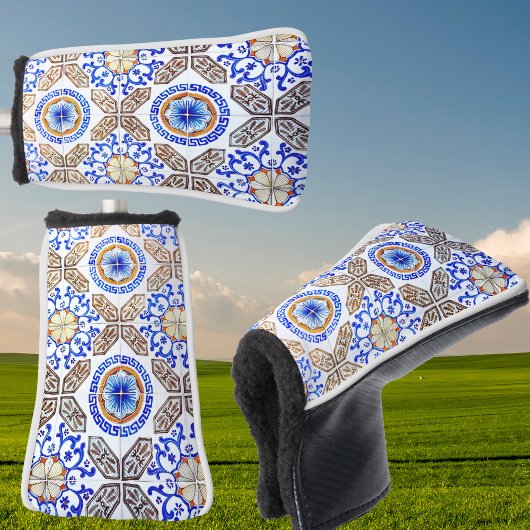 Italiaans Blauwe Mozaïek Golfheadcover