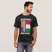 Italiaans Bloed & Amerikaans Hart Italiaans Roots T-shirt (Voorkant volledig)