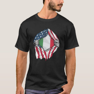 Italiaans bloed in mij Italië vlag T-shirt