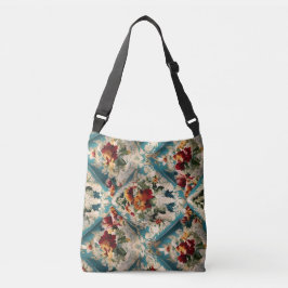 Italiaans Bloemendamask Whimsisch Patroon Crossbody Tas