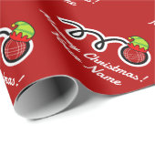 Italiaans bocce bal met Elf pet aangepaste kerst Cadeaupapier (Rol Hoek)
