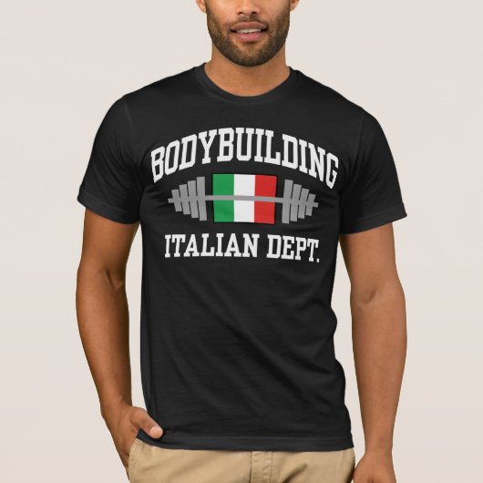 Italiaans Bodybuilding T-shirt (Voorkant)