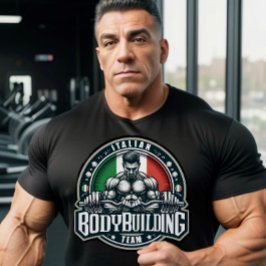 Italiaans bodybuildingteam t-shirt
