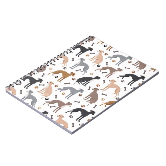 Italiaans Bot van de Grens van de Dog en het Notit Notitieboek (Linkerzijde)