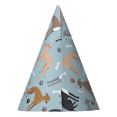 Italiaans Bot van de Greyhound Dog en Pet van de P Feesthoedjes (Achterkant)