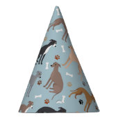 Italiaans Bot van de Greyhound Dog en Pet van de P Feesthoedjes (Rechts)