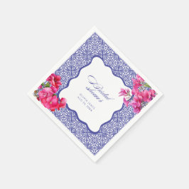 Italiaans bougainvillea vrijgezellenfeest servet