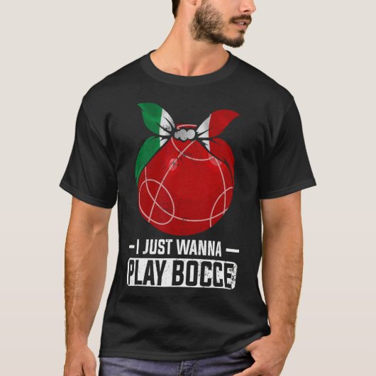 Italiaans bowlingspel Italië Bocce Byll T-shirt (Voorkant)