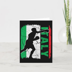 Italiaans boxingteam Italië Vlagboxinghandschoenen Kaart