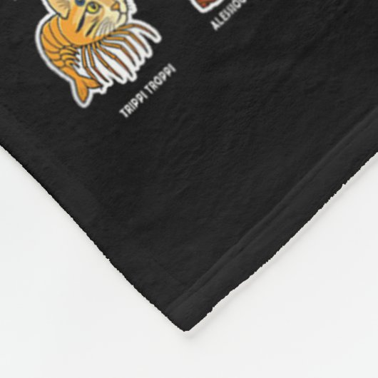 Italiaans-brainrot Gen Z Funny Meme 90 Brainrot Ch Fleece Deken (Hoek)