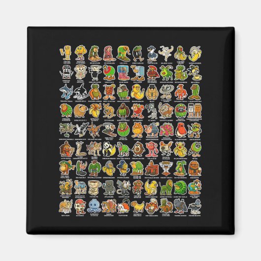 Italiaans-brainrot Gen Z Funny Meme 90 Brainrot Ch Magneet (Voorkant)