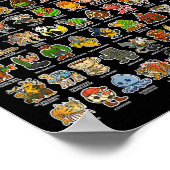 Italiaans-brainrot Gen Z Funny Meme 90 Brainrot Ch Poster (Hoek)