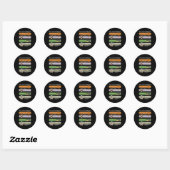 Italiaans Brainrot Meme Grappig Compilatie Karakte Ronde Sticker (Vel)
