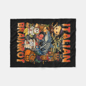 Italiaans Brainrot Meme Italiaans Brainrot Hallowe Fleece Deken (Voorkant (Horizontaal))