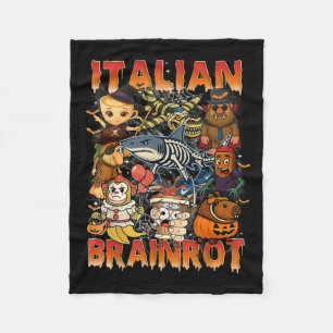 Italiaans Brainrot Meme Italiaans Brainrot Hallowe Fleece Deken