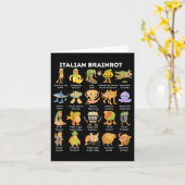 Italiaans Brainrot meme voor kinderen Jongen Manne Kaart (Gele Bloem)