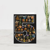 Italiaans Brainrot Verjaardag 5 Leeftijd Meme 5e K Kaart (Voorkant)