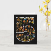 Italiaans Brainrot Verjaardag 5 Leeftijd Meme 5e K Kaart (Gele Bloem)