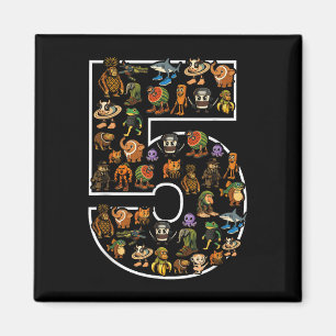 Italiaans Brainrot Verjaardag 5 Leeftijd Meme 5e K Magneet