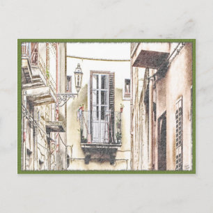 Italiaans Briefkaart Balcony