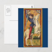 Italiaans Briefkaart Knight (Voorkant / Achterkant)