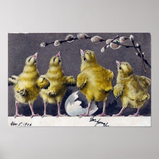 Italiaans  Briefkaart Pasen vanaf 1906 Poster (Voorkant)