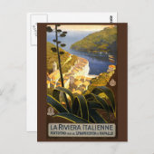 Italiaans briefkaart Riviera Italië (Voorkant / Achterkant)