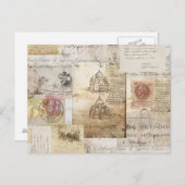  Italiaans Briefkaart van de kathedraal van Rome (Voorkant / Achterkant)