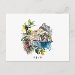 Italiaans briefkaart voor de Italiaanse zomerbruil