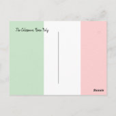 Italiaans Briefkaart voor de vlag Colosseum Design (Achterkant)