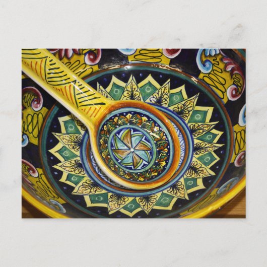 Italiaans Briefkaart voor keramisch Bowl (Voorkant)