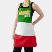 Italiaans brood Italiaanse vlag gepersonaliseerd b Schort (Insitu)