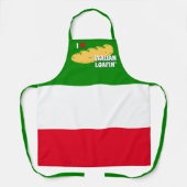 Italiaans brood Italiaanse vlag gepersonaliseerd b Schort (Voorkant)