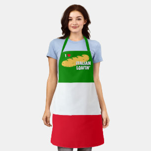 Italiaans brood Italiaanse vlag gepersonaliseerd b Schort