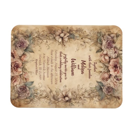 Italiaans bruiloft Magneet (Horizontaal)