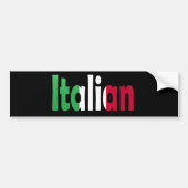 italiaans bumpersticker (Voorkant)
