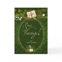 Italiaans Buone Vacanze Retro Kerstmis