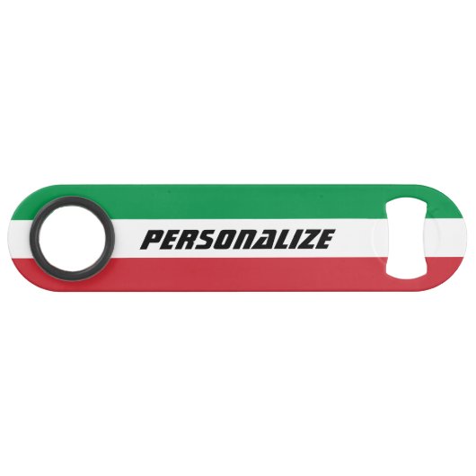 Italiaans cadeau voor aangepast snelheidspasje speed flessenopener (Voorkant (Horizontaal))