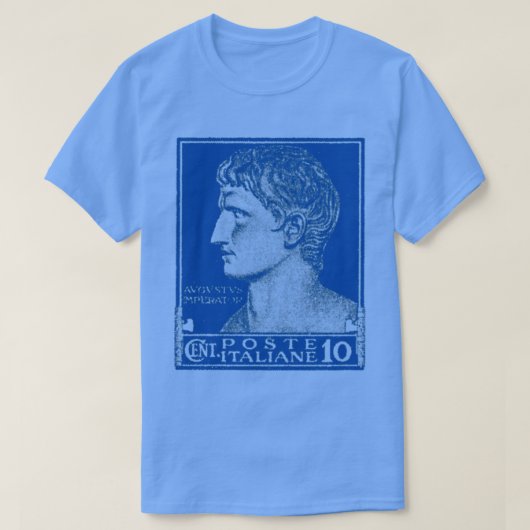 Italiaans Caesar postzegel ontwerp T-shirt (Design voorkant)