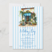 Italiaans café La Dolce Vita Moederdag Brunch Kaart (Voorkant)