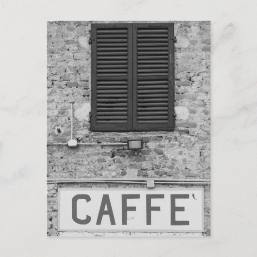 Italiaans Caffè Briefkaart (Voorkant)