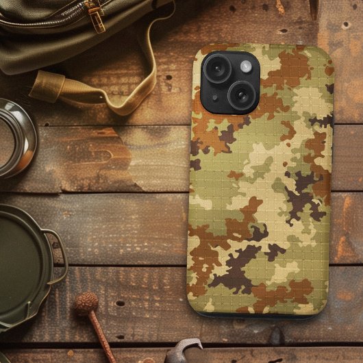 Italiaans Camo Classic Groen Uniek Cargo Patroon Case-Mate iPhone Case