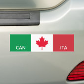Italiaans-Canadese trots Bumpersticker (Op auto)
