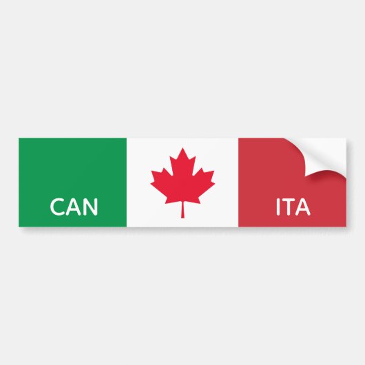 Italiaans-Canadese trots Bumpersticker (Voorkant)
