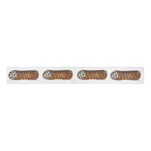 Italiaans Cannoli Chocolate Cannolis Pastry Ribbon Grosgrain Lint (Voorkant)